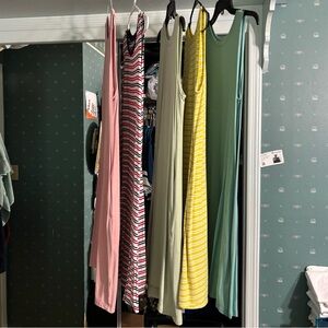 Time and Tru lot of 5 Multicolor Sleeveless Summer Dresses